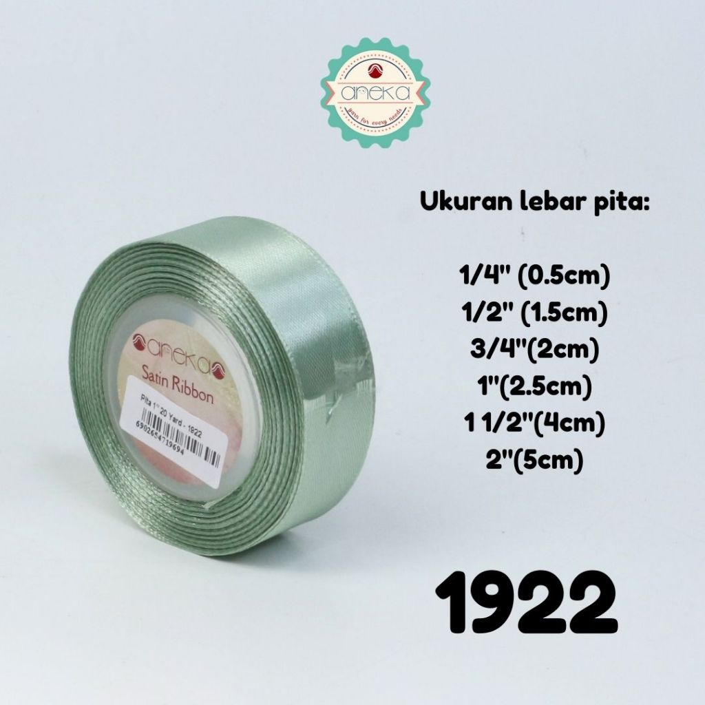KATALOG - [20 Yard / Roll] Pita Satin / Satin Silk Ribbon 1/4" - 5mm - Part 1