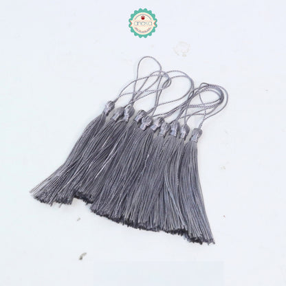 KATALOG - [10 PCS] Tassel Aksesoris / Polyester Silk Fringe Brush Tassels /  With Loop For Jewelry Making Souvenir / Bookmarks / Diy Craft Accessories
