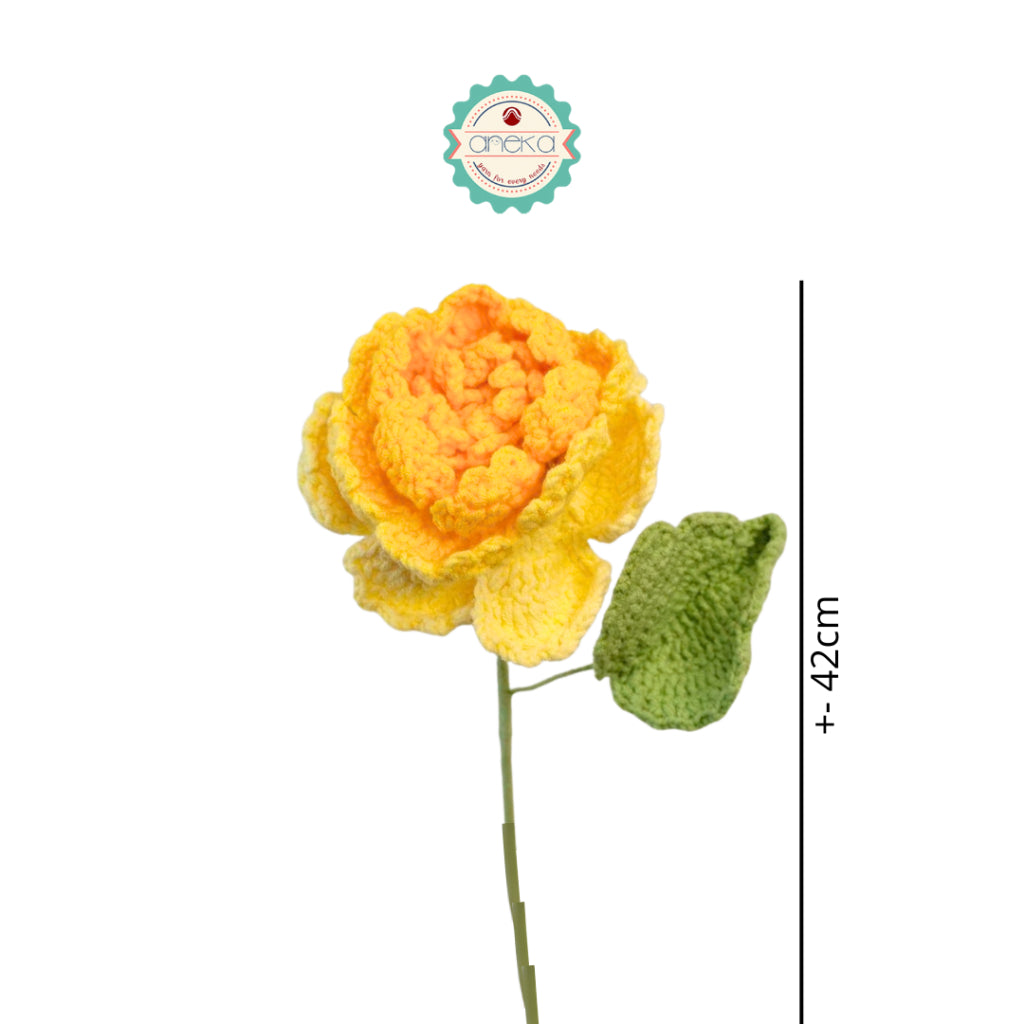 KATALOG - [1 TANGKAI] Bunga Rajut / Hiasan / Buket Hias / Crochet Flower DIY / Hand Bouquet Flowers - PART 4