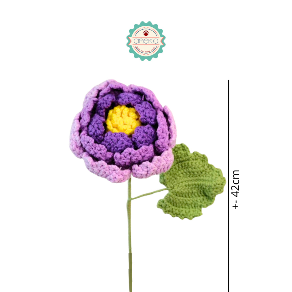 KATALOG - [1 TANGKAI] Bunga Rajut / Hiasan / Buket Hias / Crochet Flower DIY / Hand Bouquet Flowers - PART 4