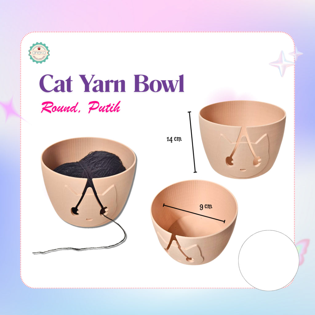 KATALOG - [PRE-ORDER] 3D Print Accessories Crochet Animals Series / Aksesoris Rajut / Yarn Spinner / Yarn Bowl / Laci / Cabinet