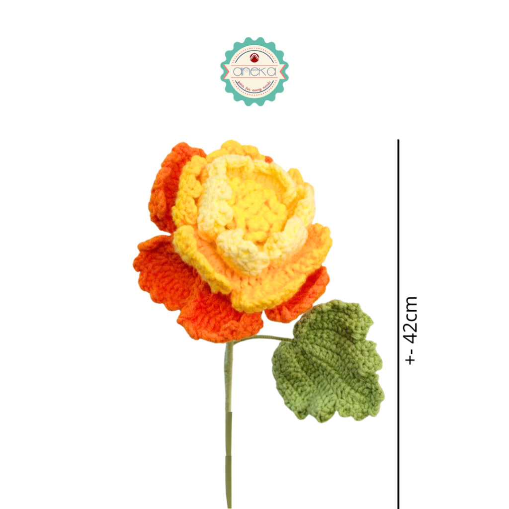 KATALOG - [1 TANGKAI] Bunga Rajut / Hiasan / Buket Hias / Crochet Flower DIY / Hand Bouquet Flowers - PART 4