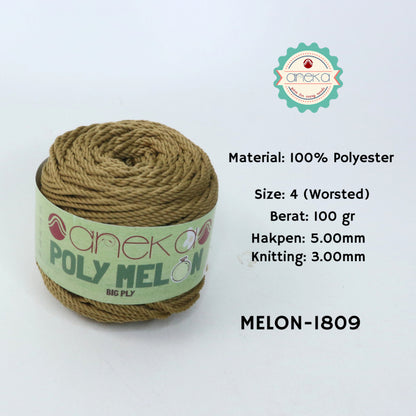 KATALOG - Benang Rajut Poly Melon Big Ply /  Polyester Crochet Knitting Yarn
