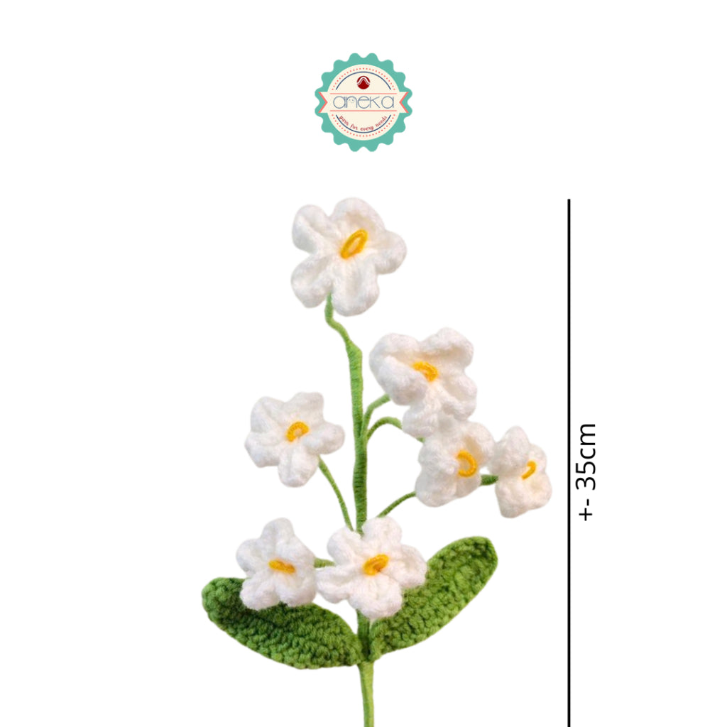 KATALOG - [1 TANGKAI] Bunga Rajut / Hiasan / Buket Hias / Crochet Flower DIY / Hand Bouquet Flowers - PART 1