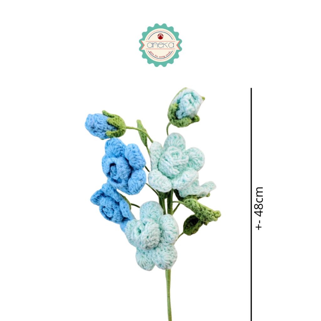 KATALOG - [1 TANGKAI] Bunga Rajut / Hiasan / Buket Hias / Crochet Flower DIY / Hand Bouquet Flowers - PART 4