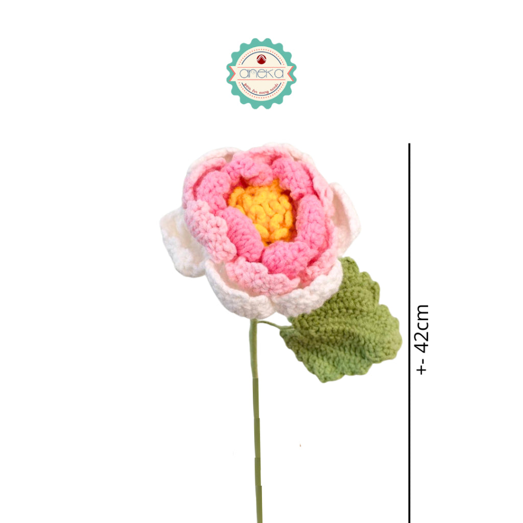 KATALOG - [1 TANGKAI] Bunga Rajut / Hiasan / Buket Hias / Crochet Flower DIY / Hand Bouquet Flowers - PART 4