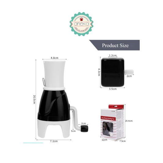 ANEKA - Embellish Stitchiz Hand Knit Loom Spool Knitter /Portable Hand-Knitted Craft / i-Cord / Tricotin