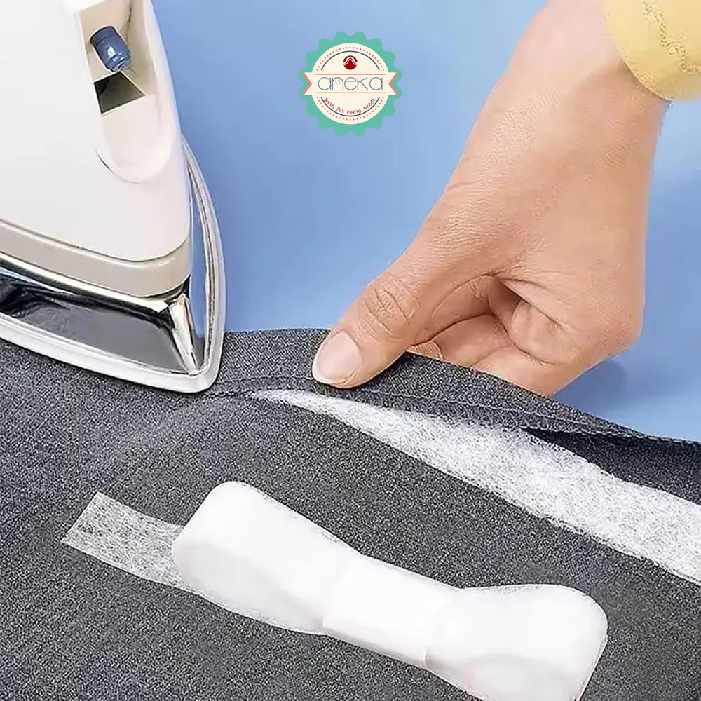 ANEKA - Perekat Baju Dua Sisi Tekstil / Double-sided Non-woven Pants Hem Textile  / Tape Self-Adhesive DIY Clothes