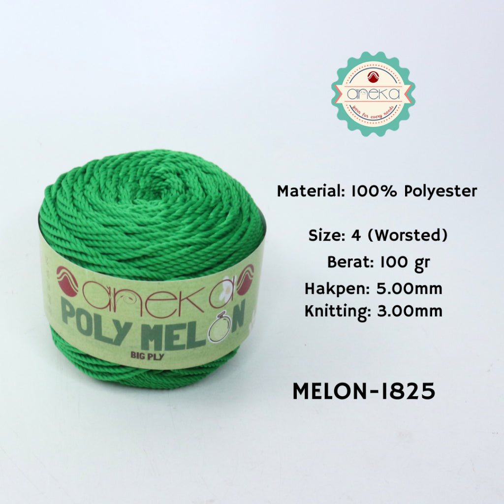 KATALOG - Benang Rajut Poly Melon Big Ply /  Polyester Crochet Knitting Yarn