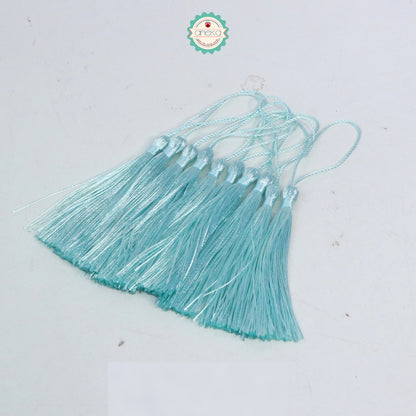 KATALOG - [10 PCS] Tassel Aksesoris / Polyester Silk Fringe Brush Tassels /  With Loop For Jewelry Making Souvenir / Bookmarks / Diy Craft Accessories