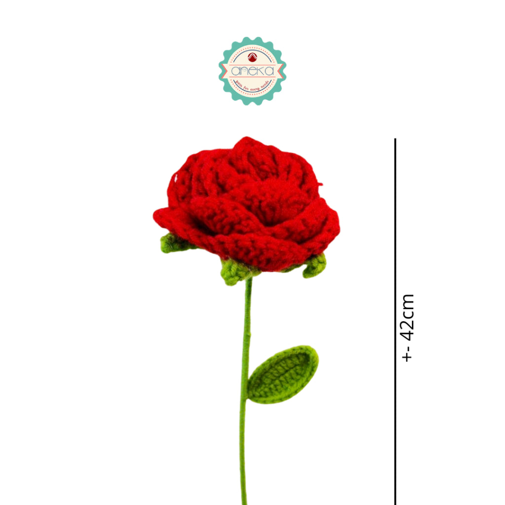 KATALOG - [1 TANGKAI] Bunga Rajut / Hiasan / Buket Hias / Crochet Flower DIY / Hand Bouquet Flowers - PART 2