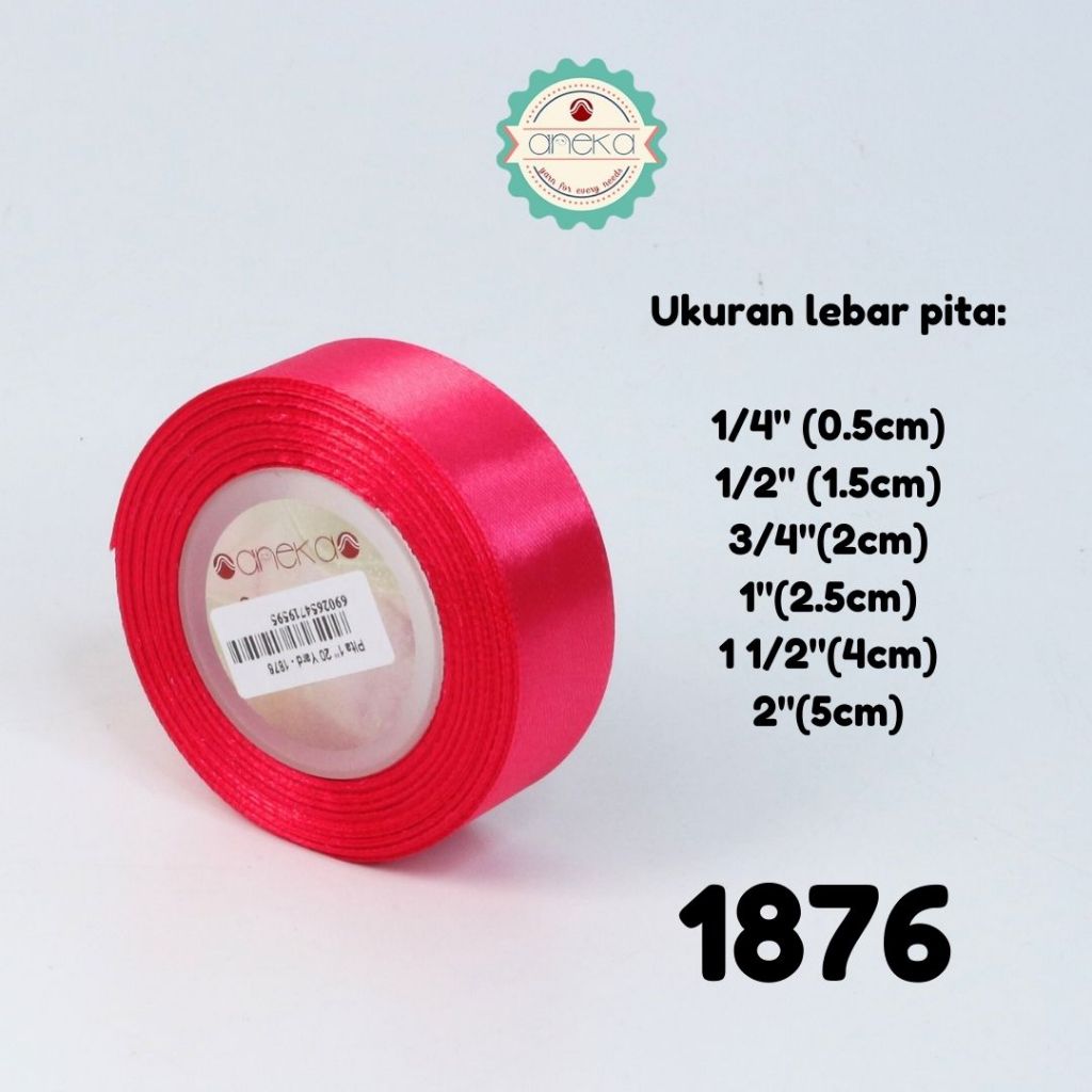 KATALOG - [20 Yard / Roll] Pita Satin / Satin Silk Ribbon 1/4" - 5mm - Part 1