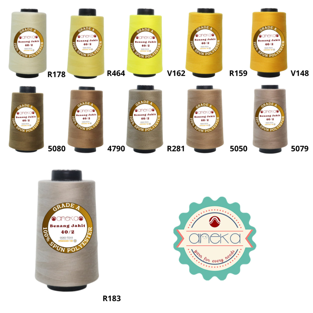 KATALOG - Benang Jahit 5000 Yard 40/2 Spun Polyester Satuan Eceran Part 2