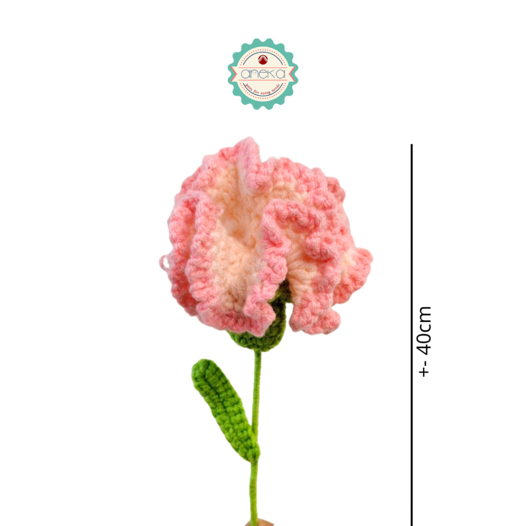 KATALOG - [1 TANGKAI] Bunga Rajut / Hiasan / Buket Hias / Crochet Flower DIY / Hand Bouquet Flowers - PART 1