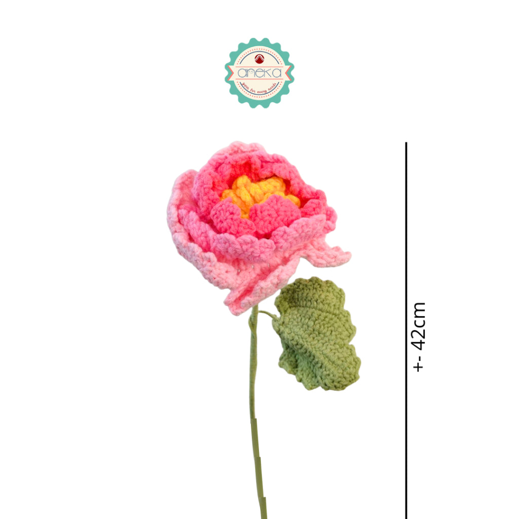 KATALOG - [1 TANGKAI] Bunga Rajut / Hiasan / Buket Hias / Crochet Flower DIY / Hand Bouquet Flowers - PART 4