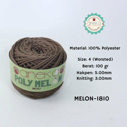 KATALOG - Benang Rajut Poly Melon Big Ply /  Polyester Crochet Knitting Yarn