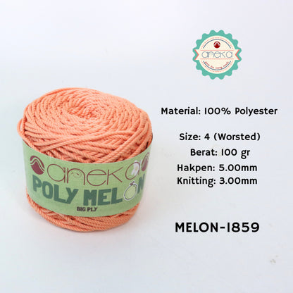 KATALOG - Benang Rajut Poly Melon Big Ply /  Polyester Crochet Knitting Yarn