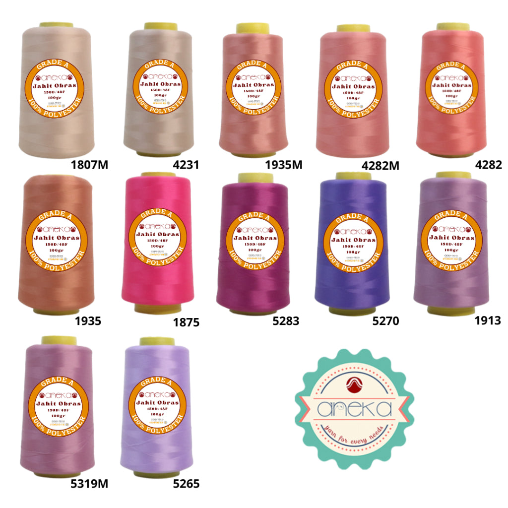 KATALOG - Benang Jahit Obras 5000 Yard Polyester / Grade A 130 Gram - Part 2
