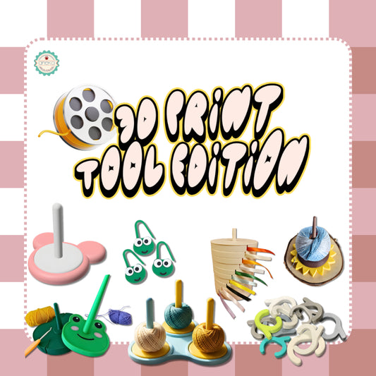 KATALOG - [PRE-ORDER] 3D Print Alat Rajut Yarn Spinner / Pemutar Benang / Yarn Holder