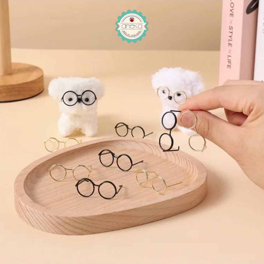 KATALOG - [5PCS] Kaca Mata Mini Boneka / Doll Glasses / Mini Eyeglasses Dress Up / Toys Accessories