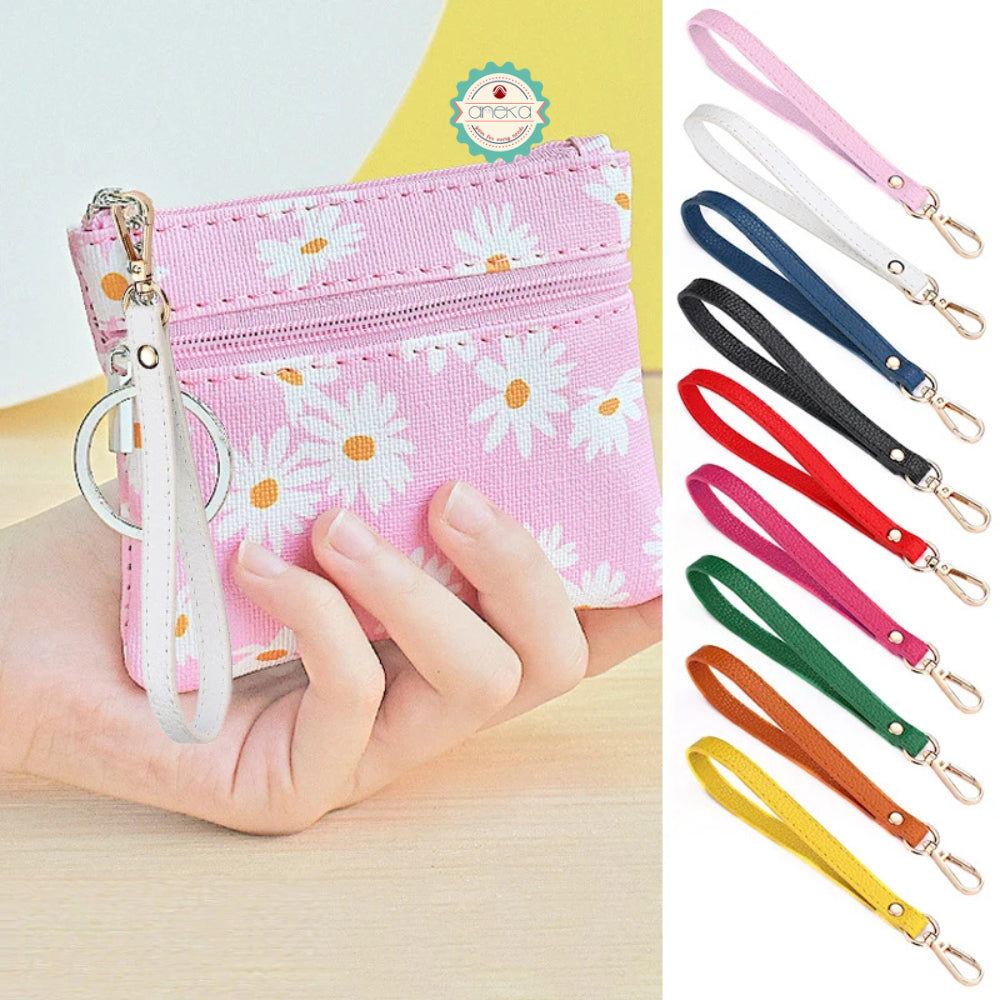 KATALOG - Strap Kulit Jeruk / Tas / Dompet / PU Leather Key Chains Bag Wrist Strap Soft Portable