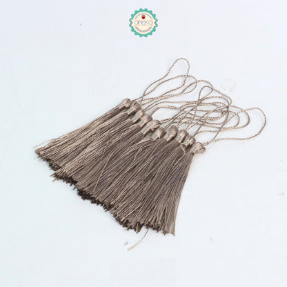 KATALOG - [10 PCS] Tassel Aksesoris / Polyester Silk Fringe Brush Tassels /  With Loop For Jewelry Making Souvenir / Bookmarks / Diy Craft Accessories