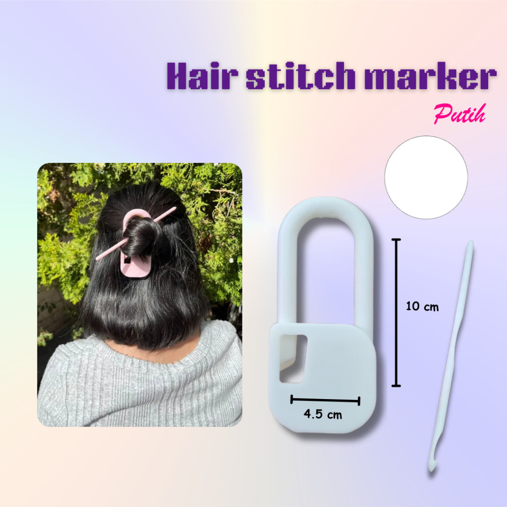ANEKA - 3D Print Hair Pink Stitch Marker Accessories / Tusuk Konde Lucu / Aksesoris Rambut
