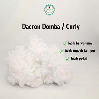 ANEKA - [100gr] Dakron Domba Curly SBH /  Dacron Ball