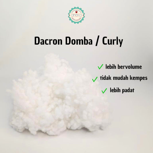 ANEKA - [100gr] Dakron Domba Curly SBH /  Dacron Ball