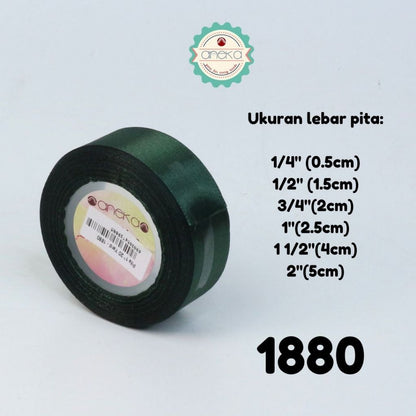 KATALOG - [20 YARD / ROLL] Pita Satin / Satin Silk Ribbon 1 1/2"  - 4 cm