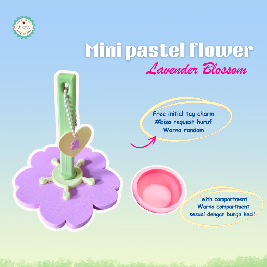 KATALOG - [PREORDER] 3D Print MIni Blossom Yarn Dispenser Holder / Wadah Benang Portable Lucu