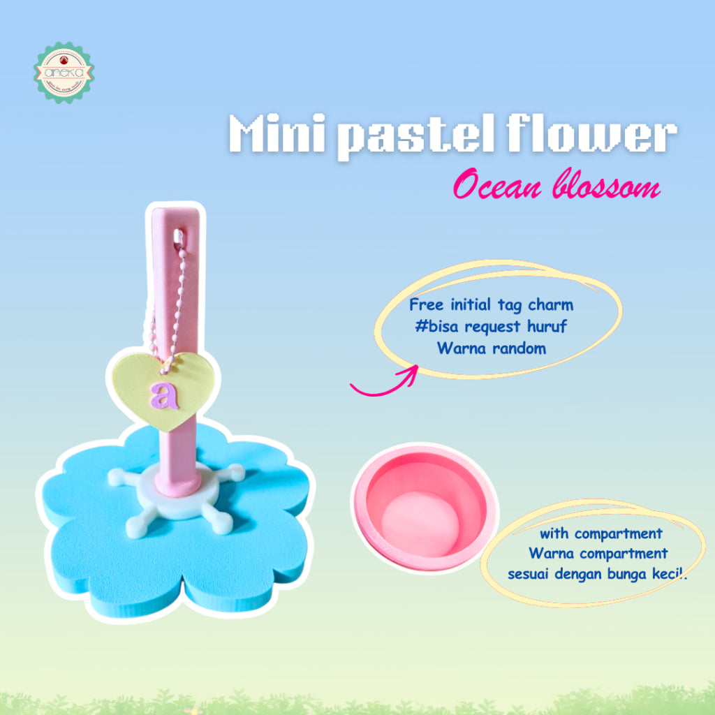 KATALOG - [PREORDER] 3D Print MIni Blossom Yarn Dispenser Holder / Wadah Benang Portable Lucu