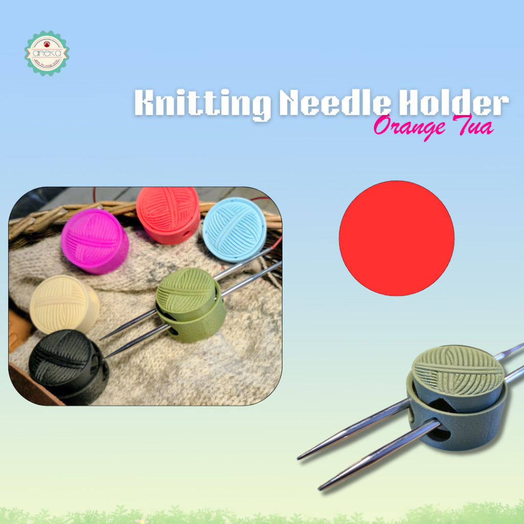 ANEKA - 3D Print Peralatan Rajut Knitting Needle Holder / Penyangga Jarum