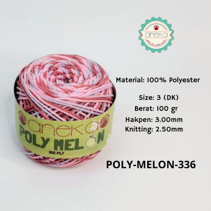 KATALOG - Benang Rajut Poly Melon Sembur / Polyester Crochet Knitting Yarn