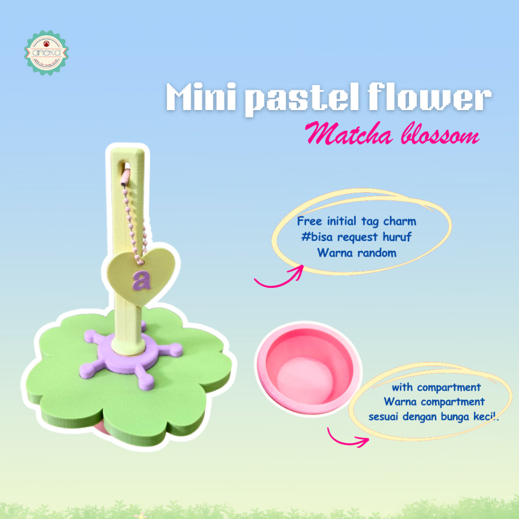 KATALOG - [PREORDER] 3D Print MIni Blossom Yarn Dispenser Holder / Wadah Benang Portable Lucu