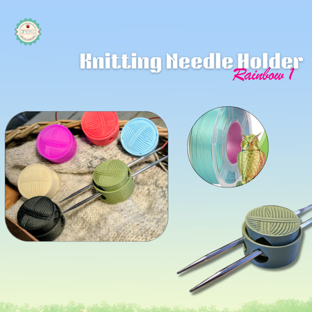 ANEKA - 3D Print Peralatan Rajut Knitting Needle Holder / Penyangga Jarum