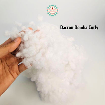 ANEKA - [100gr] Dakron Domba Curly SBH /  Dacron Ball