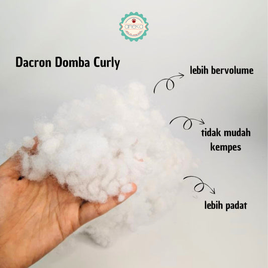 ANEKA - [1KG] Dakron Domba Curly SBH /  Dacron Ball