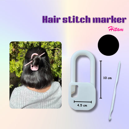 ANEKA - 3D Print Hair Pink Stitch Marker Accessories / Tusuk Konde Lucu / Aksesoris Rambut
