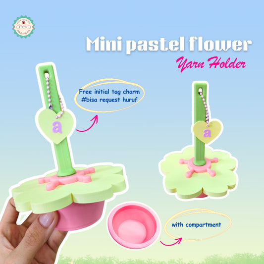 KATALOG - [PREORDER] 3D Print MIni Blossom Yarn Dispenser Holder / Wadah Benang Portable Lucu