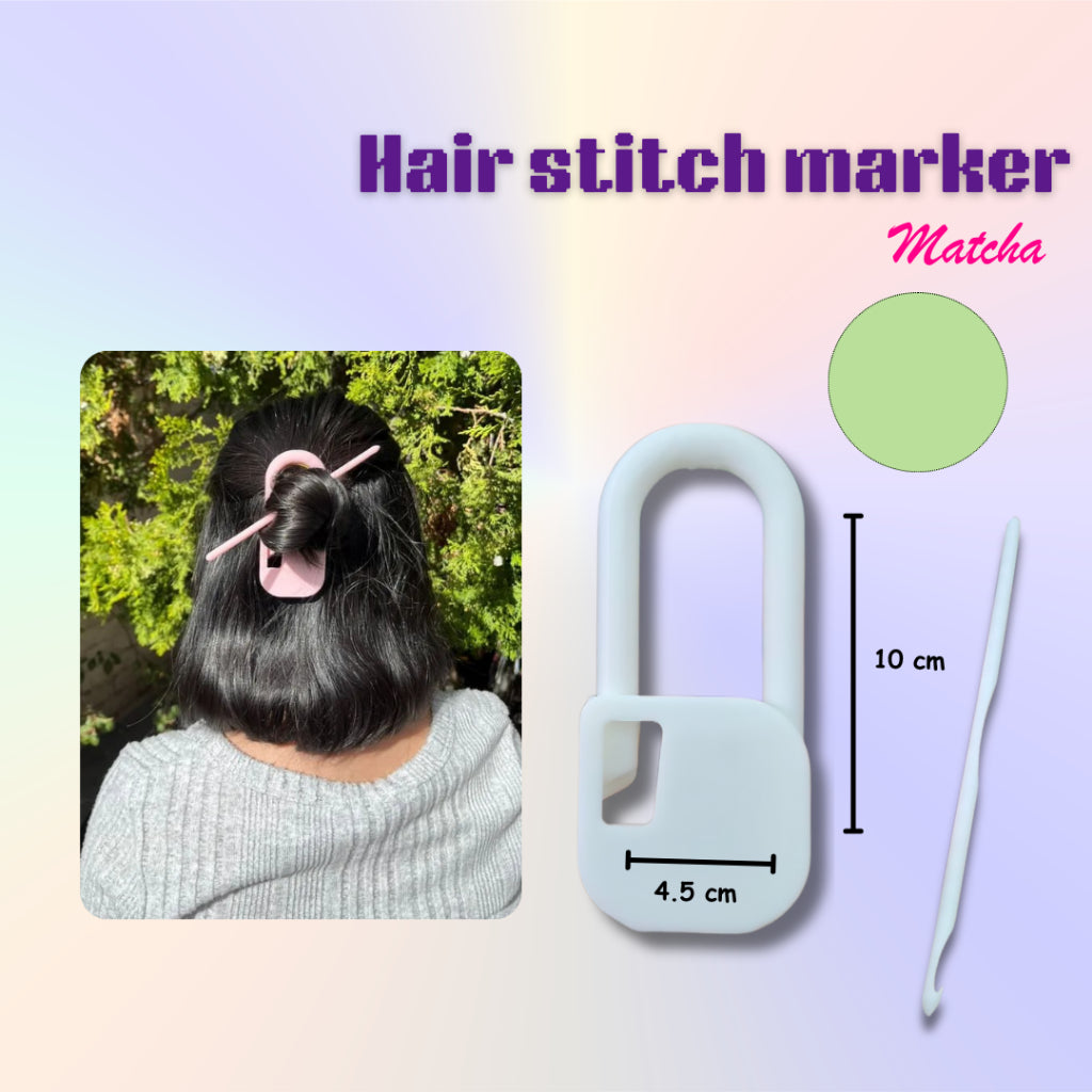 ANEKA - 3D Print Hair Pink Stitch Marker Accessories / Tusuk Konde Lucu / Aksesoris Rambut