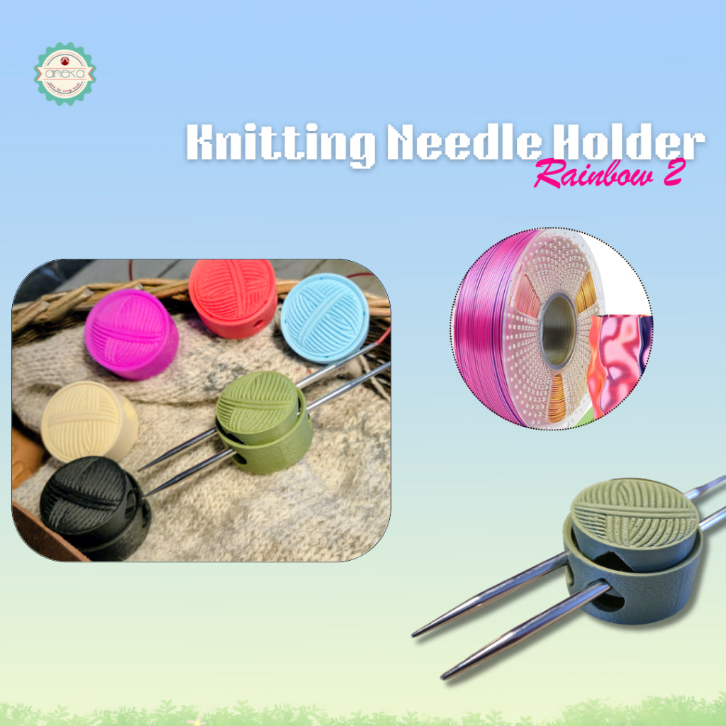 ANEKA - 3D Print Peralatan Rajut Knitting Needle Holder / Penyangga Jarum