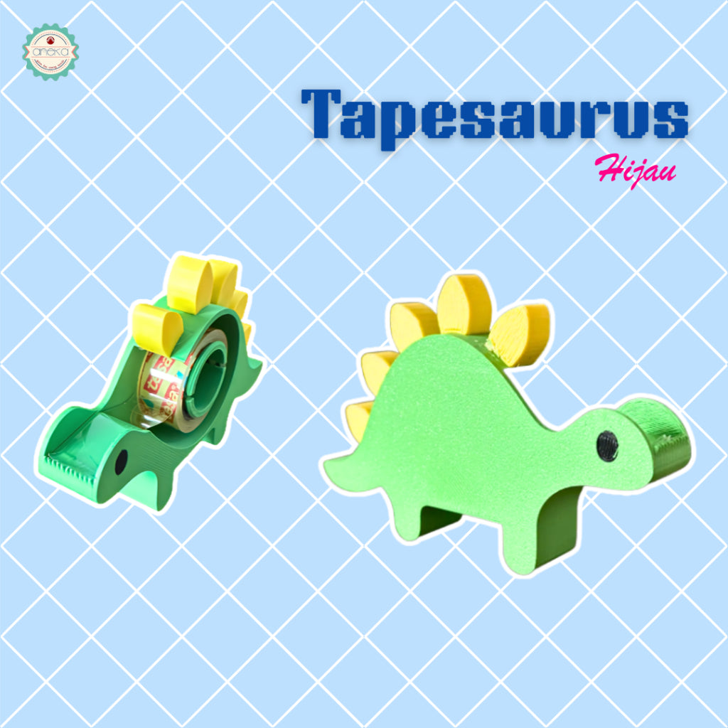 ANEKA - 3D Print Tape Dispenser Small Type / Wadah Solasi / Solatip Kecil Lucu Dinosaurus