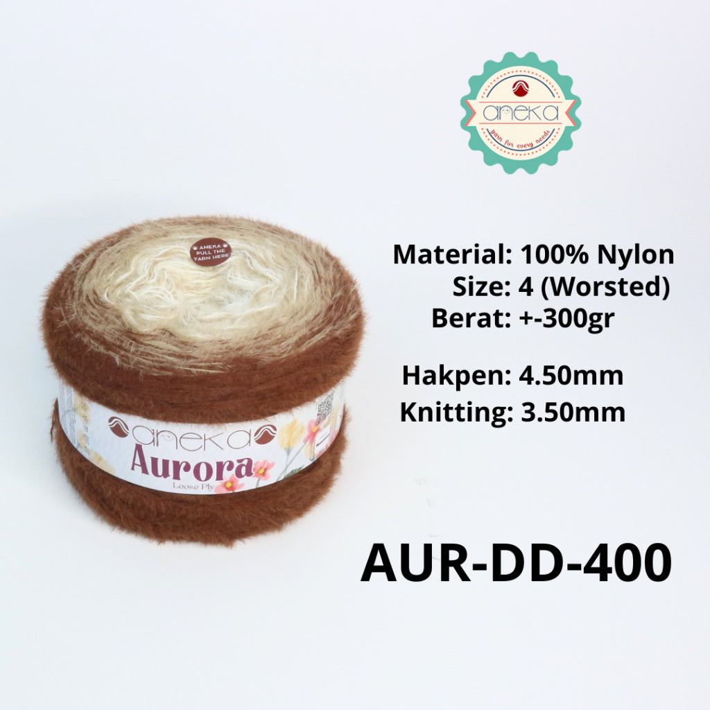 ANEKA - Benang Rajut Knitting Aurora Dandelion Nylon / Mix Colors Sembur Nilon Yarn
