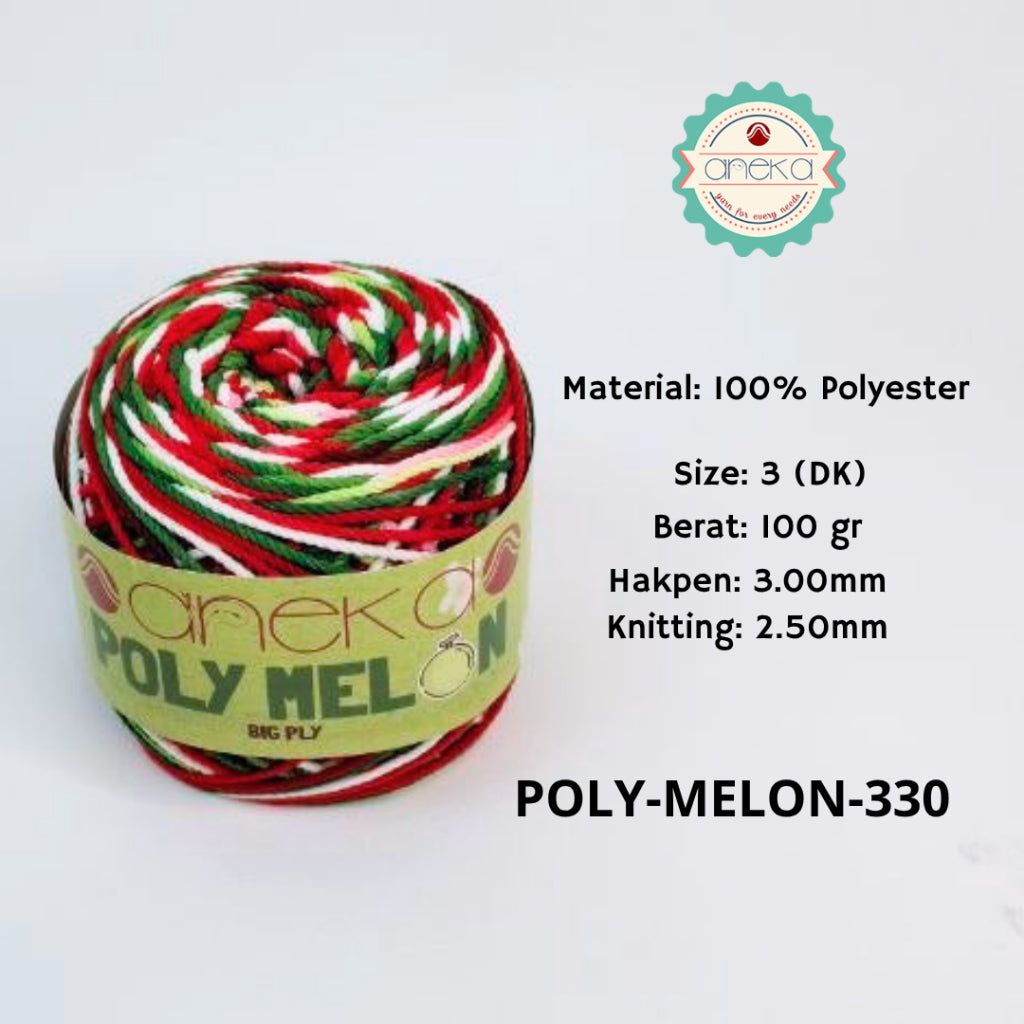 KATALOG - Benang Rajut Poly Melon Sembur / Polyester Crochet Knitting Yarn