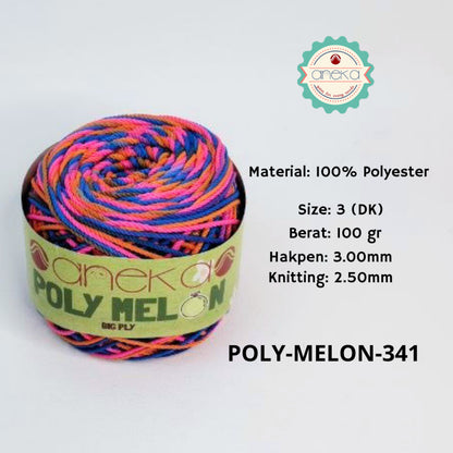 KATALOG - Benang Rajut Poly Melon Sembur / Polyester Crochet Knitting Yarn