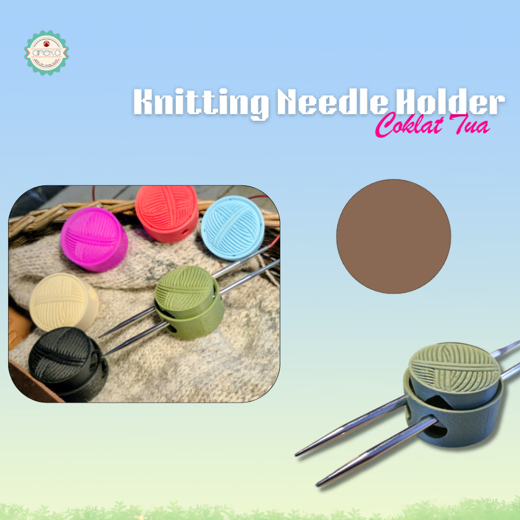 ANEKA - 3D Print Peralatan Rajut Knitting Needle Holder / Penyangga Jarum