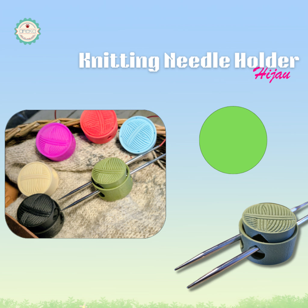 ANEKA - 3D Print Peralatan Rajut Knitting Needle Holder / Penyangga Jarum