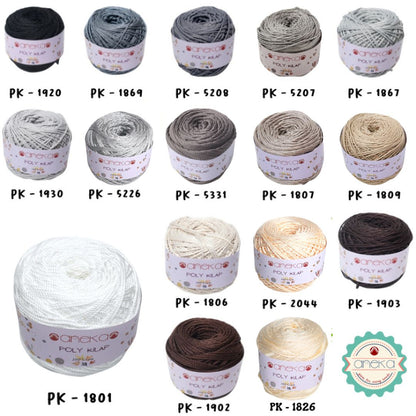 CATALOG - PREMIUM Polyester Knitting Yarn / Polyester / Poly Poly Luster Color PART 1