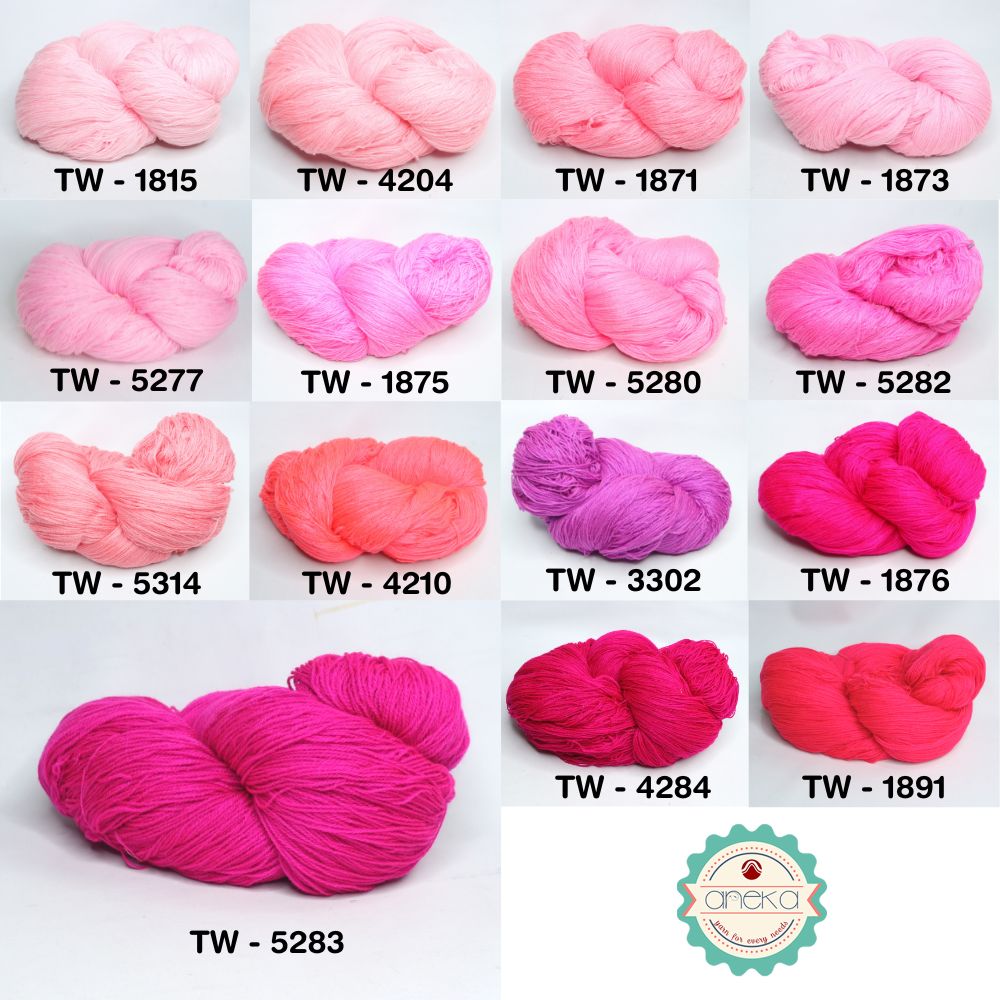 KATALOG - Benang Rajut Wool / Wol / Siet Yarn 200 gram TAIWAN (BENTUK HANK, TIDAK DIGULUNG) Part 1